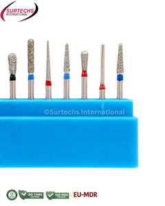 ชุดดอกสว่านเพชร Surtechs FG รุ่น FG102 สำหรับเตรียมฟันกราม 10 ชิ้น อุปกรณ์ทันตกรรม - Product Image 6