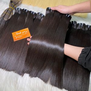ผมต่อเวียดนามแท้สีดำตรงธรรมชาติ  แบบ Remy  ความยาว 14-16 นิ้ว  แบบถักด้วยเครื่องจักร  เนื้อผมสองชั้น  มีทุกสี  พร้อมส่ง - Product Image 2