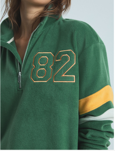 Soft Sherpa Fleece Autumn New Women Casual Pullover Long Sleeve Crew Neck Half <b>Zip</b> <b>up</b> Pullover Sweatshirt for Women - Product Image 5