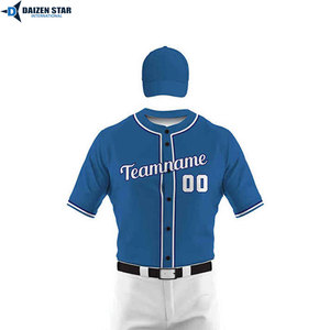 Bulk Baseball Teamwear Set Breathable 100% Polyester Anti-Bacterial Quick Dry Training Game Suit - Product Image 5
