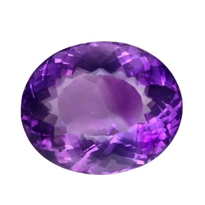 Pierre précieuse d'améthyste violette naturelle, taille ovale, pierre d'améthyste non montée pour la création de bijoux, conception de bagues, pendentifs et colliers - Product Image 2