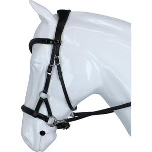 Brida de equitación ajustable con una sola correa nasal, estilo western, de nailon y poliéster rojo, modelo de cuero PVC, colorida, resistente al frío. - Product Image 3