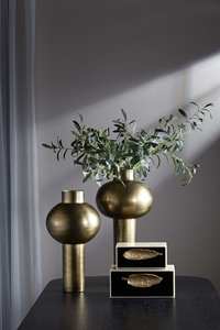 Moderno Florero de Metal Dorado Transparente y Elegante con Encanto Artístico para Decoración del Hogar - Product Image 5