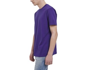 Camiseta Casual de Manga Corta para Hombre, Cuello Redondo, 100% Algodón, Corte Regular, Logotipo Personalizado en la Parte Delantera, Transpirable, de Secado Rápido, Color Sólido - Product Image 2