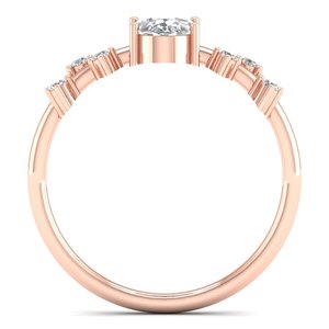 แหวนหมั้นเพชร CVD HPHT ทองคำแท้ 14K ดีไซน์เฉพาะของ REYES ของขวัญแต่งงานสุดหรู เครื่องประดับชั้นดีสำหรับผู้หญิง - Product Image 4