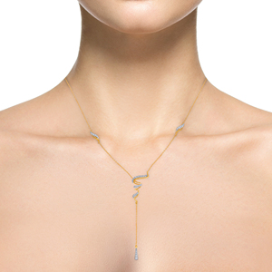 GLEAMORA ENTERPRISE Pendentif Cœur en Or Jaune avec Diamant de Laboratoire Taille Brillant pour Femme, Tendance, 14K, 5g, Usage Quotidien, Couleur H Blanc - Product Image 3