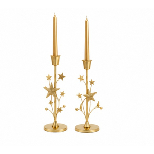 Candelabro de reno de aluminio chapado en oro de lujo, soporte de metal para velas con forma de ciervo para decoración de mesa navideña. - Product Image 3