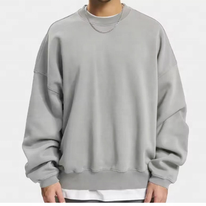 Sudadera con capucha de algodón 100% de peso pesado para hombre, duradera, de cuello redondo, talla grande, nueva llegada, muy demandada. - Product Image 1