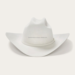 Sombreros de moda de vaquero occidental personalizados Nuevo estilo de imagen para uso diario Logotipo personalizado de cuero genuino para exteriores para hombres - Product Image 6