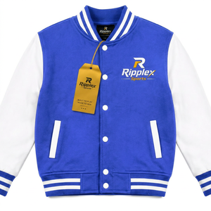 Chaqueta varsity moderna para niños que combina calidez, comodidad y un diseño deportivo para fines de semana escolares y actividades diarias. Servicio OEM ODM. - Product Image 1