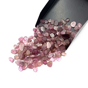 Lote de gemas sueltas de turmalina rosa natural en rodajas de 4-9 mm para la fabricación de joyas - Product Image 5