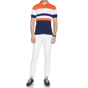 Men's Casual Solid Golf <b>Polos</b> Custom Logo Embroidery Knitted Polyester Work Cotton <b>Polo</b> Shirts for Men - Product Image 2