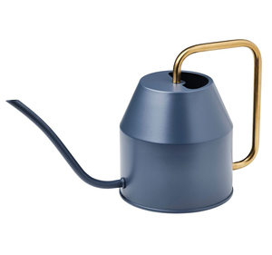 Regadera Metálica Azul Marino Concepthome con Asa Dorada para Jardinería, Diseño Duradero - Product Image 5