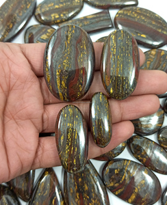 Cabujón de Ojo de Tigre Natural, Cristal con Reverso Plano, Gemas Sueltas de Alta Calidad para Joyería, Venta al Por Mayor - Product Image 6