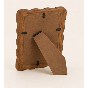 Marco de Fotos de Madera con Borde Ondulado Festoneado, Marco de Madera Maciza Acanalado para Decoración del Hogar, Venta al Por Mayor - Product Image 3