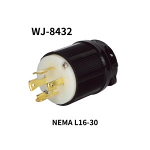 ปลั๊กล็อคแบบ NEMA L16-30P สำหรับอุปกรณ์จ่ายไฟ 480V รุ่น WJ-8432 แรงดันสูง ปี 2026 ขายดี - Product Image 1