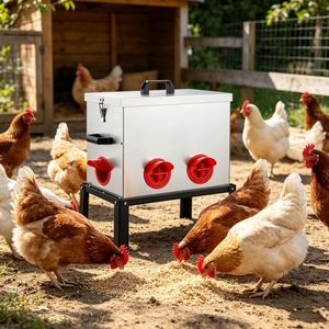 Mangiatoia Automatica Portatile per Polli in Acciaio Inox e Materiale PP, Nuova e Usata - Product Image 4