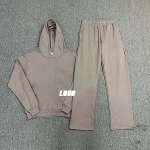 Fabricants de vêtements sur mesure, nouveau design, survêtement d'hiver pour homme à capuche, ensemble deux pièces, pantalon de survêtement, 100% coton biologique - Product Image 5