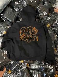 Custom Stitched Royal White-Yellow Line Sports Pullover Sudadera con capucha - Product Image 2