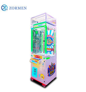 Zormen Fun Interactive Cute Party Claw Machine, Jeu d'arcade attrape-poupées à monnayeur, captivant, avec lumières néon RVB dynamiques - Product Image 5