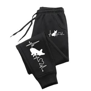 Pantalones Deportivos Premium 100% Algodón para Mujer con un Diseño Elegante y de Alta Calidad, Transpirables, Casuales, con Logotipo, Frente Plano y Decoración de Encaje - Product Image 4