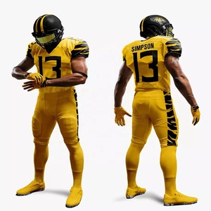 Uniformes de football américain personnalisés de haute qualité, ensemble complet, maillot et pantalon d'équipe, vêtements de sport respirants et confortables - Product Image 5