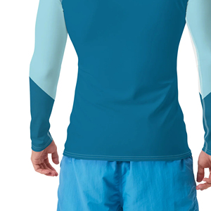 ชุดว่ายน้ำแขนยาวผู้ชาย OEM 100% สแปนเด็กซ์/โพลีเอสเตอร์ พิมพ์ลายโลโก้ตามสั่ง ระบายอากาศได้ดี สีสันสดใส พิมพ์ลายด้วยความร้อน สำหรับผู้ใหญ่ MMA - Product Image 5