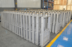 La válvula de compuerta de cuchillo tipo puerta colgante bidireccional de Hierro fundido/WCB/acero inoxidable puede cortar/ajustar el flujo y controlar el nivel de agua - Product Image 3