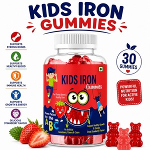 Gomitas de hierro premium para niños, ricas en hierro, vitaminas y minerales, suplemento saludable en gomitas, proveedor mayorista de marca privada de la India. - Product Image 2