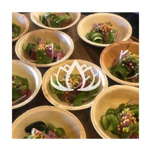 ชามใบปาล์ม BEST CHOICE 2026 ภาชนะใส่อาหารแบบใช้แล้วทิ้ง ย่อยสลายได้ เหมาะสำหรับเสิร์ฟขนมและอาหารจัดเลี้ยง แข็งแรง สะอาด - Product Image 1