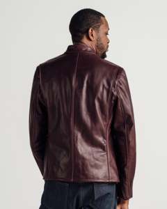 Veste en cuir véritable de qualité supérieure pour homme, manteau tendance, couleurs, tailles et designs personnalisés, étiquette privée, grossiste - Product Image 4