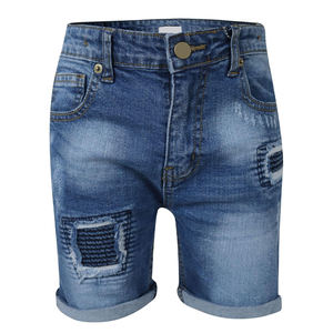 กางเกงคาร์โก้ผู้ชายสไตล์ลำลอง ผ้ายีนส์ฟอกสีอ่อน เอวกลาง ปักลาย ระบายอากาศได้ดี เป็นมิตรกับสิ่งแวดล้อม ซิปและกระดุม  สตรีทแวร์ สำหรับฤดูร้อนและฤดูใบไม้ผลิ - Product Image 1