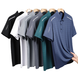 Camisas de Manga Corta Casuales de Algodón Tejido Estampado para Hombre - Product Image 1