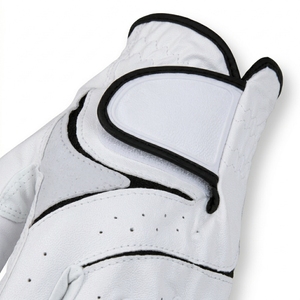 Gant de golf en cuir véritable blanc, main droite, antidérapant, à enfiler, unisexe, pour le sport - Product Image 5