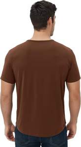Athletic Gym T <b>Shirt</b> For Men <b>Polyester</b> Spandex 190 GSM Breathable Quick Dry Stretch Training Workout Tee Custom OEM PrivateMoist - Product Image 6