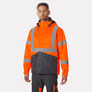 Perfectionists <b>High</b> <b>Visibility</b> CE Certified Waterproof Breathable Zippered Silver FR Reflective <b>Softshell</b> Unisex Polyester Four - Product Image 3