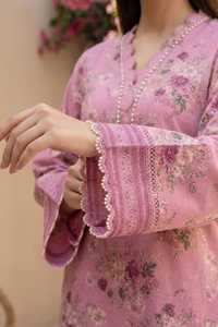 Collection d'été de luxe pour femmes, vêtements indiens et pakistanais, ensemble de 2 pièces en tissu lawn imprimé doux, couleurs personnalisées - Product Image 4