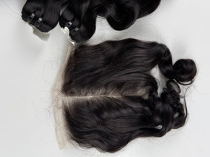 ผมมนุษย์แบบพรีเมียม ลอนเด้งเป็นธรรมชาติ แบบ Double Drawn ผมเวียดนามแท้ ขายส่ง - Product Image 3