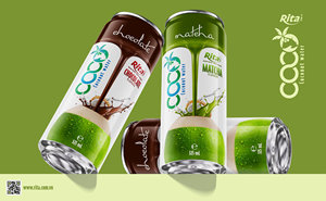 Rita Coco 325ml Agua de Coco con Sabor a Chocolate, Bebida Enlatada, Proveedor Mayorista de Bebidas, OEM ODM, Marca Privada - Product Image 4