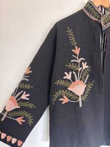 Women's Casual <b>Dresses</b> Boho Woven Cardigan Floral Embroidery Long Sleeve Loose Fit Natural Waist Eco-Friendly Autumn Wear - Product Image 3