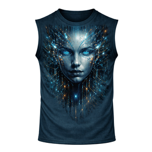 T-shirt de sport sans manches pour homme, tissu doux, respirant, écologique, séchage rapide, conçu pour les entraînements à la salle de sport, la course à pied, l'été - Product Image 1