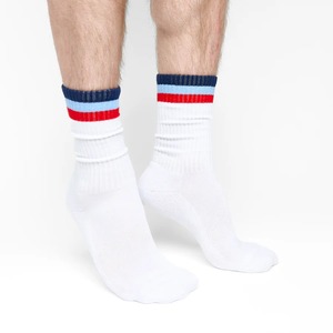 ODM Mid Crew Casual Striped Ribbed Cotton Stretch Cushioned Daily Wear Sport <b>Socks</b> Custom Wholesale <b>Men's</b> <b>Socks</b> From Vietnam - Product Image 3
