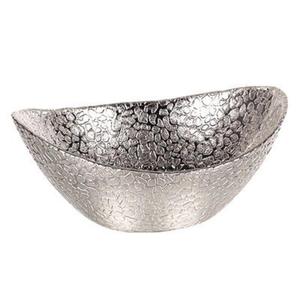 Bol de service alimentaire pour fêtes, accessoires de table, bol rond argenté, style américain, bols et plats pour événements, vaisselle de fête - Product Image 5