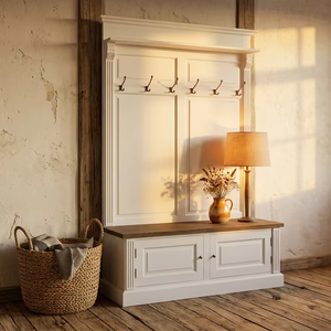 Armario de Dos Puertas Deren Capstock, Diseño Moderno y Limpio, Acabado Natural, Almacenamiento de Madera para Dormitorio u Oficina - Product Image 4