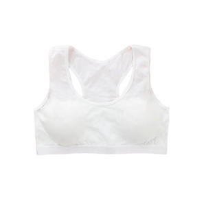 Soutien-gorge de sport dos nageur pour femme, col ras du cou, maintien moyen, respirant, noir uni, pour fitness et entraînement, sans coutures, en Spandex et Polyester - Product Image 3