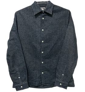 เสื้อเชิ้ตผู้ชายลำลอง ผ้าฝ้ายทวิล 100% แขนยาว ปกติดกระดุม ลายเมลันจ์ ย้อมเส้นด้าย ป้องกันรอยยับ ป้องกันการเป็นขุย ระบายอากาศได้ดี รับผลิตแบบ OEM - Product Image 1