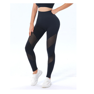 Nuevo Lanzamiento, Leggings Deportivos de Cintura Alta para Mujer, de Malla Transpirable, Sin Costuras, Efecto Levanta Glúteos, Venta al Por Mayor - Product Image 3