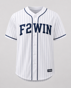 เสื้อเบสบอล F2WIN ผู้ชายสีแดงดำลายทางแขนสั้นซับเหงื่อออกแบบได้ตามต้องการชื่อทีมระบายอากาศได้ดีแห้งเร็ว - Product Image 3