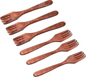 Tenedor de madera ecológico para el hogar y el jardín, utensilios de mesa para fiestas, al mejor precio, precio al por mayor, tenedor de madera personalizado - Product Image 6