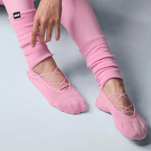 Chaussettes de yoga et de Pilates pour femmes, antidérapantes, à semelle ouverte, avec sangles, personnalisées, rose, haute qualité, 2026 - Product Image 6